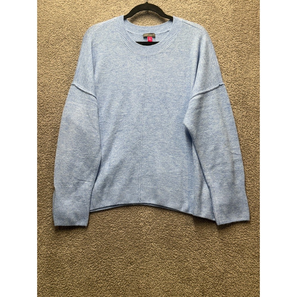Vince‎ Camuto Crewneck Sweater Marine Blue XL NWT Relaxed Soft